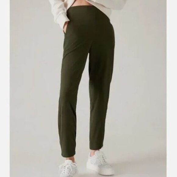 ATHLETA Brooklyn Heights Jogger in Aspen Olive, Size 4, NWT - Picture 6 of 8